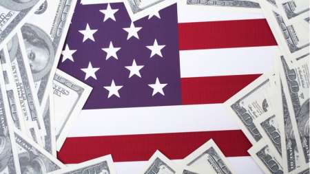 Federal spending American flag government