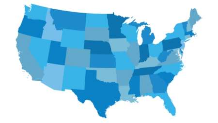 Here is a map of the states. Well, at least 48 of the 50 states.