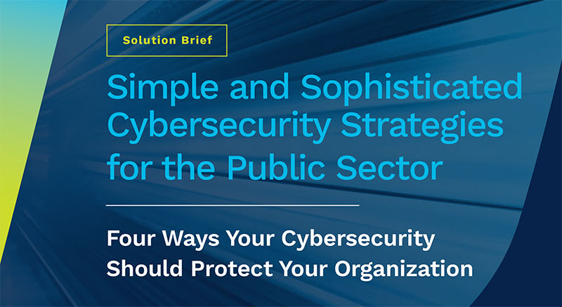 Simple and Sophisticated Cybersecurity Strategies for the Public Sector